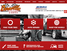 Tablet Screenshot of bernvilleautopartsandrepair.com